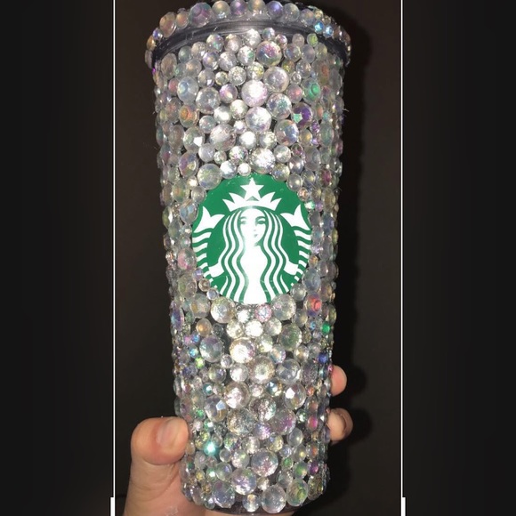 Silver venti Starbucks cold cup handmade